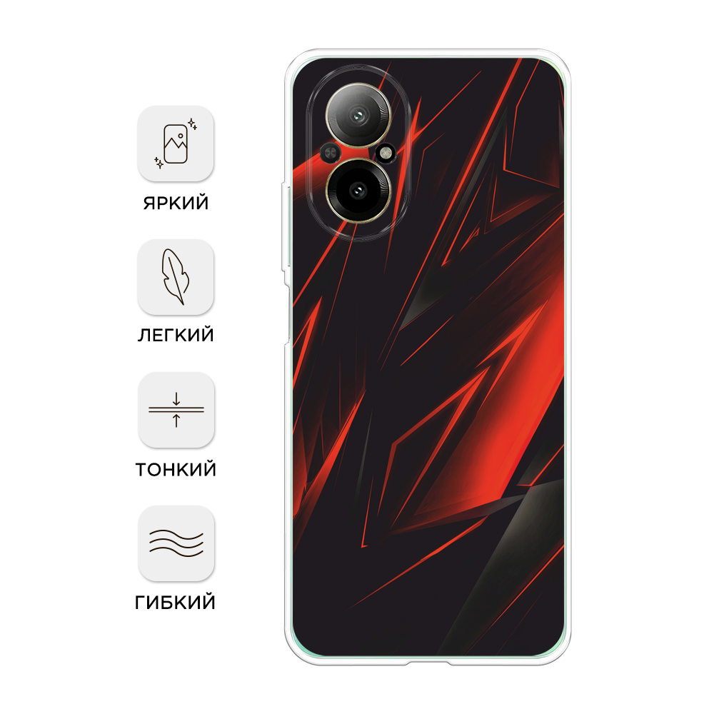 

Чехол Awog на Realme C67 4G "Игровой фон", Бордовый;красный;черный, 2515750-1