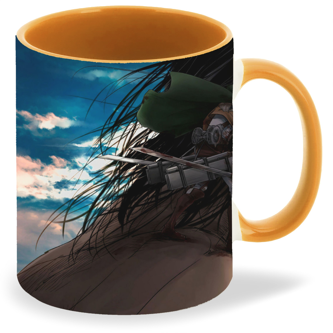 

Кружка CoolPodarok Аниме атака титанов ерен джегер, Аниме атака титанов ерен джегер