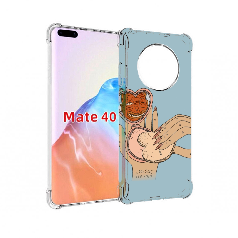 

Чехол MyPads Tocco для Huawei Mate 40 макияж картинка женский, Прозрачный, Tocco