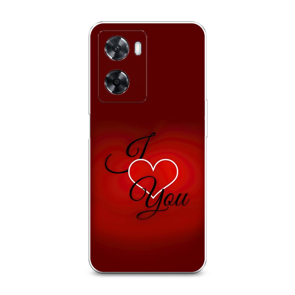 

Чехол Awog на Oppo A77 4G / Оппо А77 4G "I love you 3", Красный;черный, 2511550-6