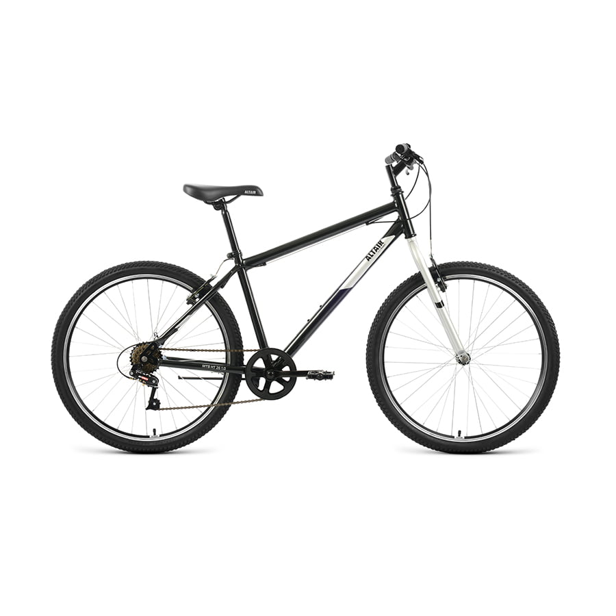 фото Велосипед горный 26" altair mtb ht 26 1.0 черный/серый 2022 год 19" rbk22al26103