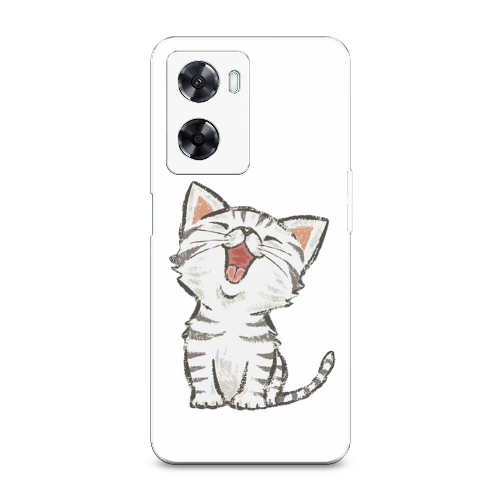 

Чехол Awog на Oppo A77 4G / Оппо А77 4G "Котенок рисованный", Серый;белый, 2511550-1