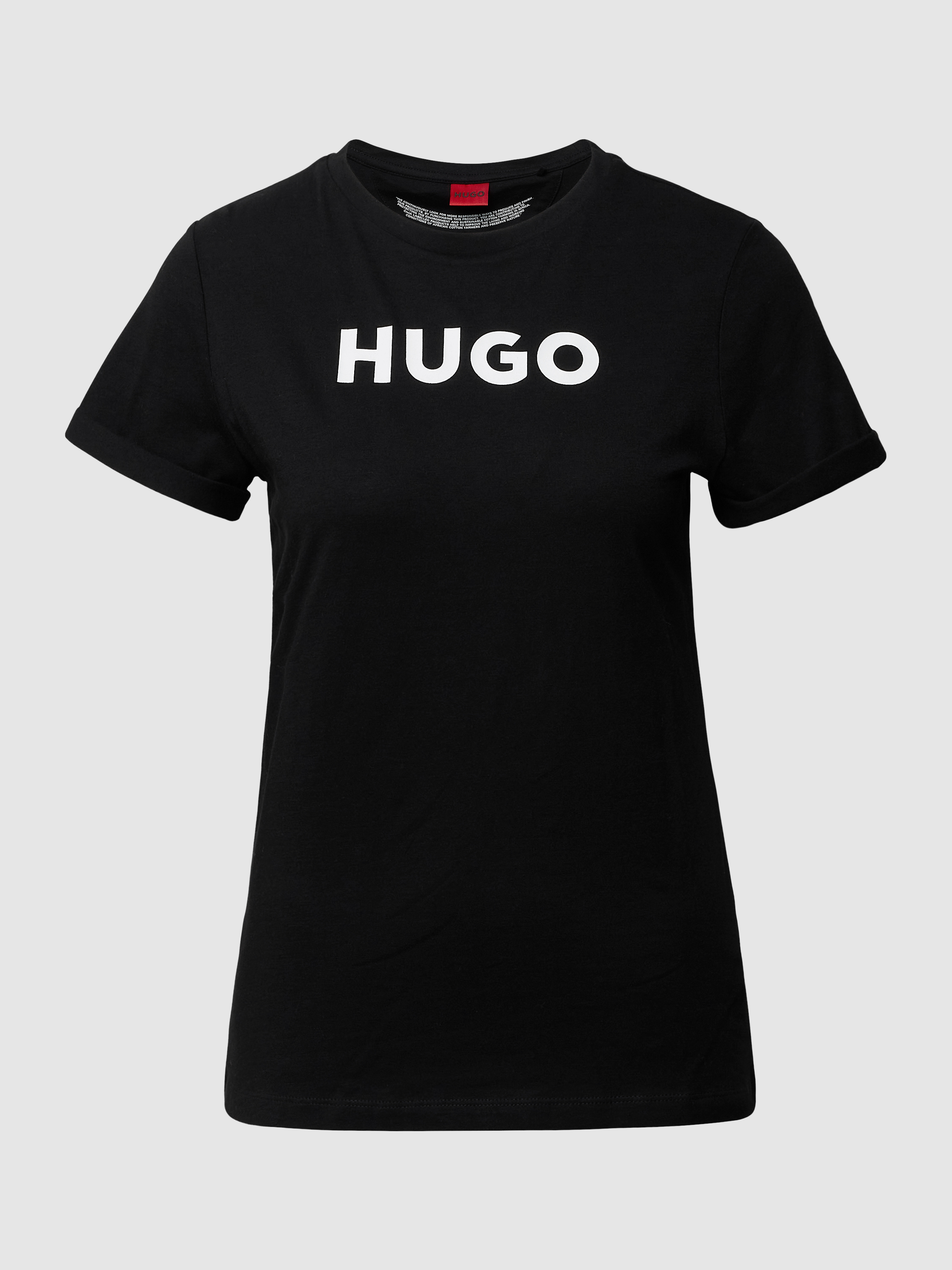 Футболка женская HUGO BOSS 1493793 черная S (доставка из-за рубежа)