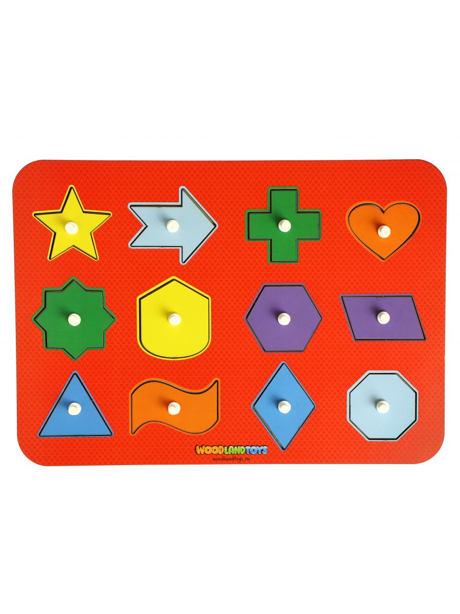 WoodLand Toys Монтессори геометрия 2 рамка вкладыш woodland м монтессори геометрические фигуры 3 2688574