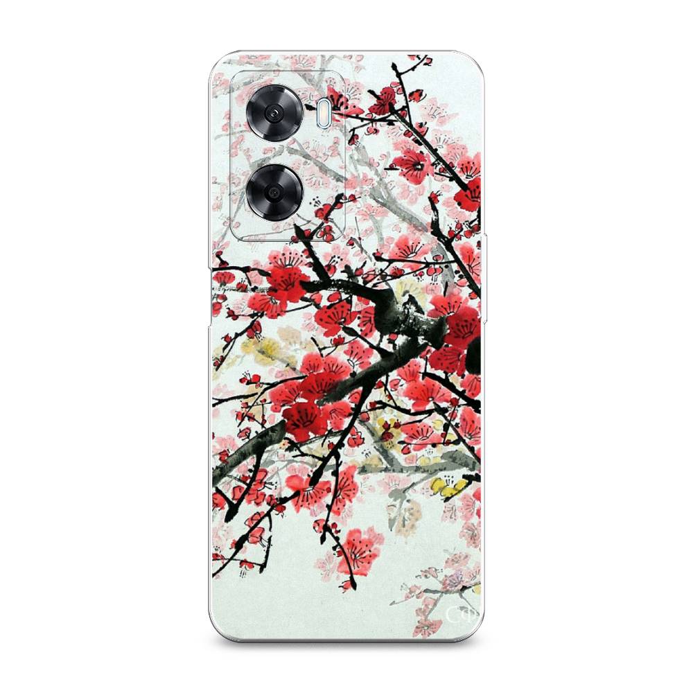 

Чехол Awog на Oppo A77 4G / Оппо А77 4G "Сакура", Розовый;черный, 2511550-4