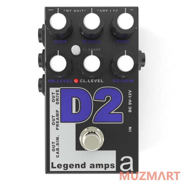 

AMT Electronics D-2 Legend Amps 2 Двухканальный гитарный предусилитель