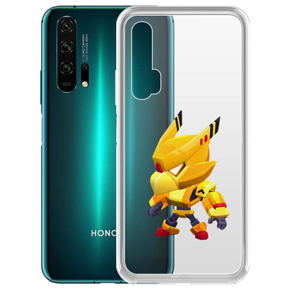 

Чехол-накладка Brawl Stars-Ворон Золотой Меха для Honor 20 Pro/Nova 5T