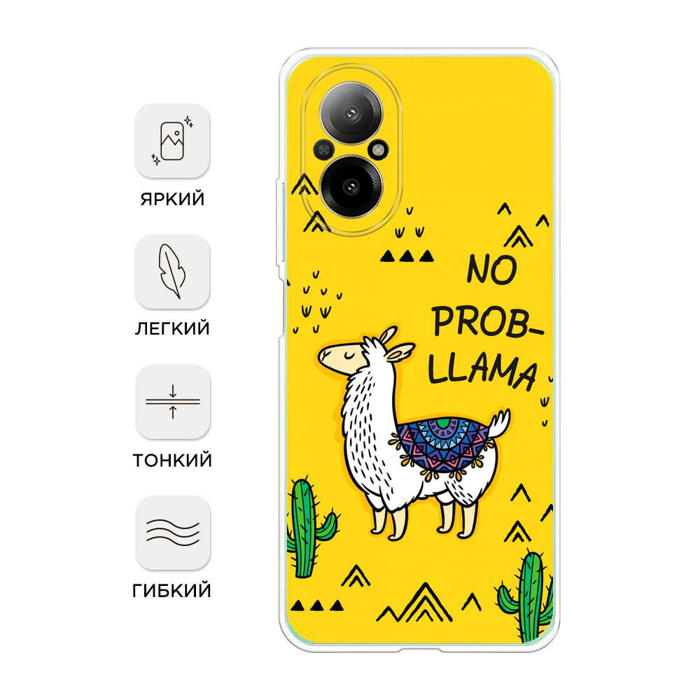 

Чехол Awog на Realme C67 4G "No probLLama", Желтый;черный;синий, 2515750-1