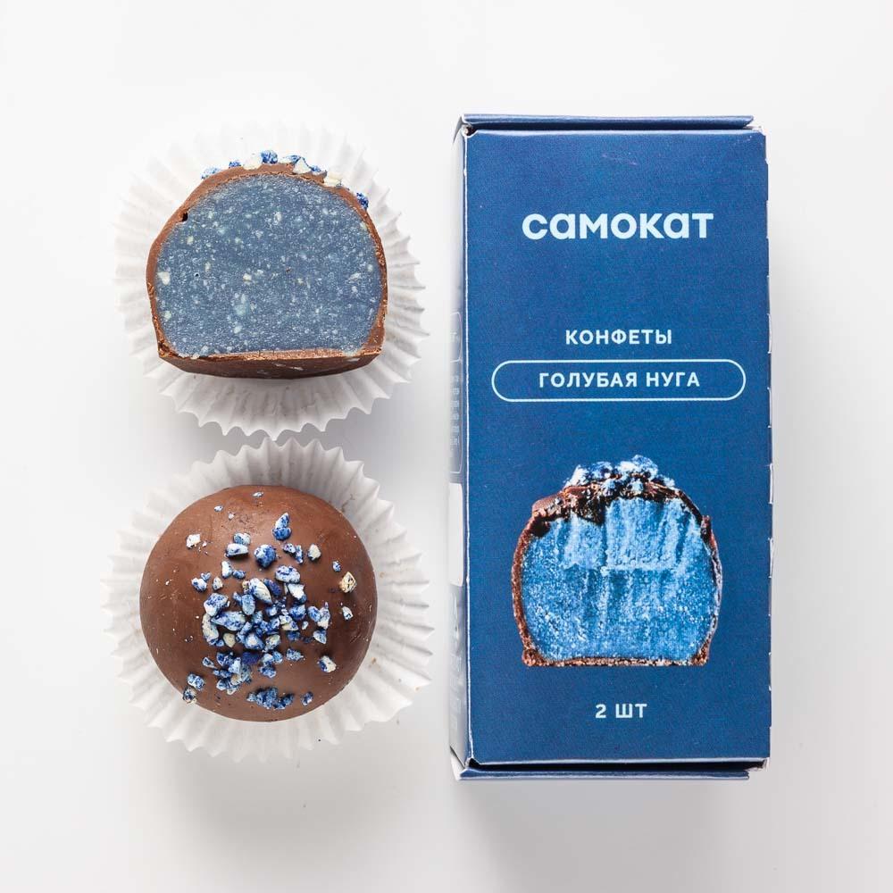 фото Конфеты самокат голубая нуга, в шоколадной глазури, 2 шт., 40 г