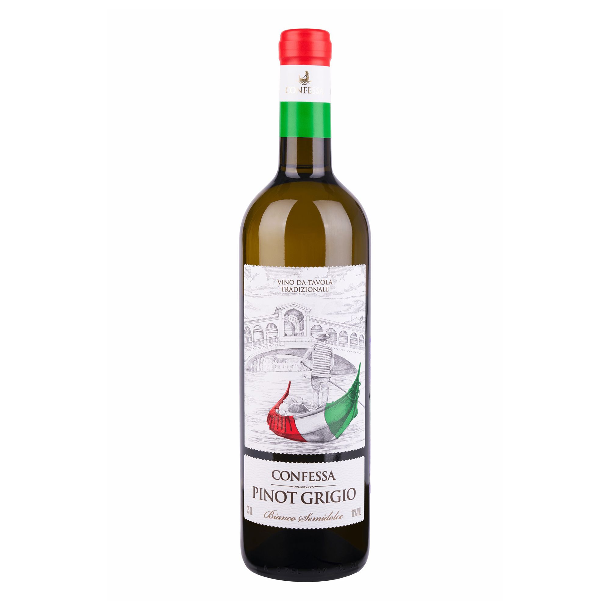 

Вино Confessa Pinot Grigio белое полусладкое 11% 0,75 л