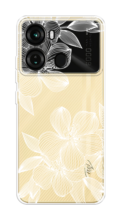 

Чехол на Itel P40 "Крокус", Белый;прозрачный, 3201350-1