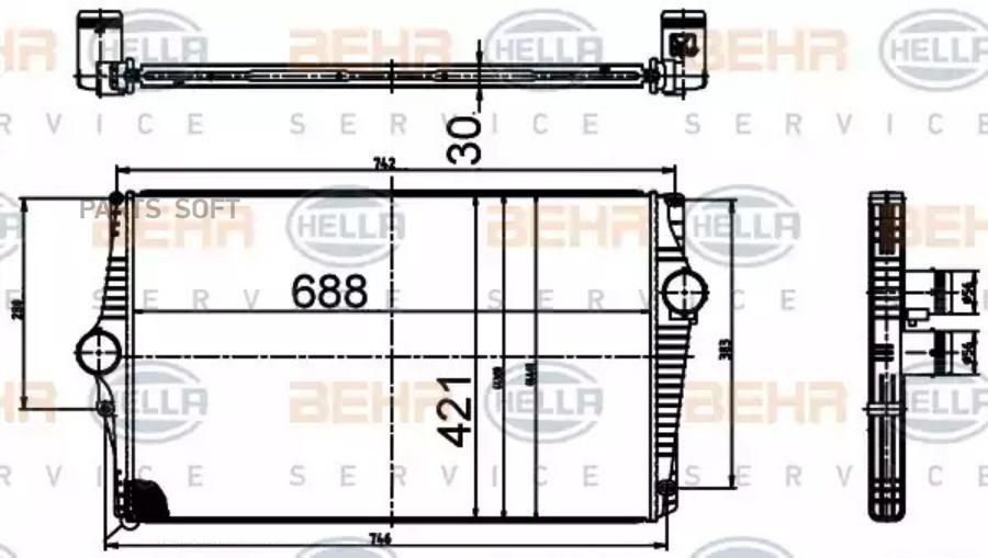 

hella Интеркулер hella 8ml376988534