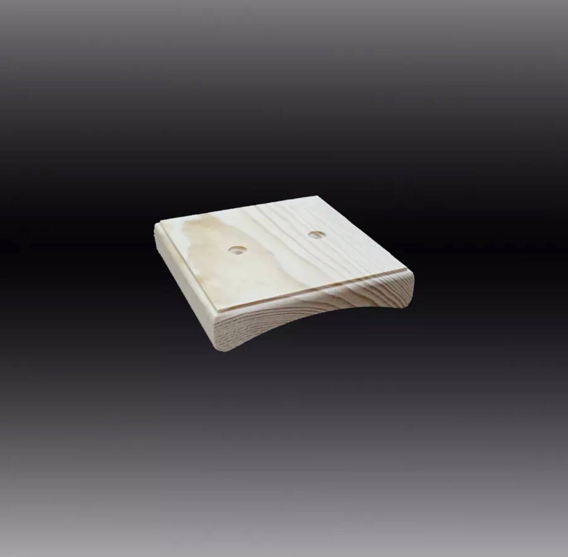 

Накладка на бревно одноместная, 10x2x10 см, сосна, 1 шт, 32001091, Накладка на бревно