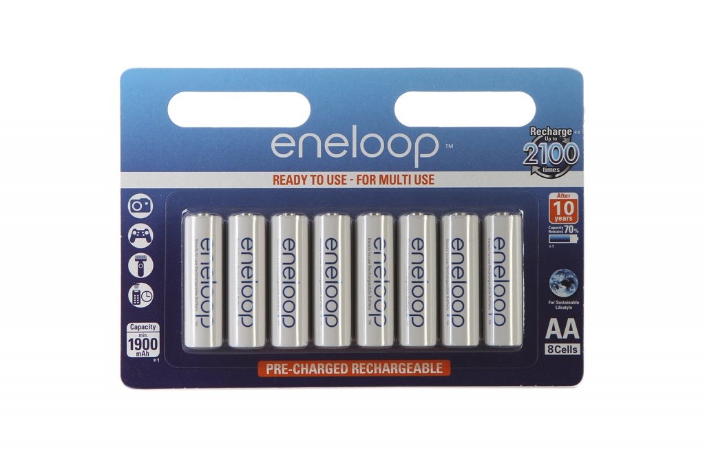 фото Аккумулятор aa - panasonic eneloop 1900 mah ni-mh (8 штук) bk-3mcce/8be