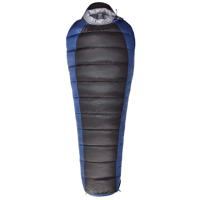 фото Спальный мешок пуховый bvn эдельвейс-3, тем.синий/черный, размер xxl