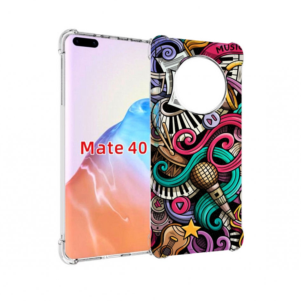 

Чехол MyPads Tocco для Huawei Mate 40 любимая-музыка, Прозрачный, Tocco