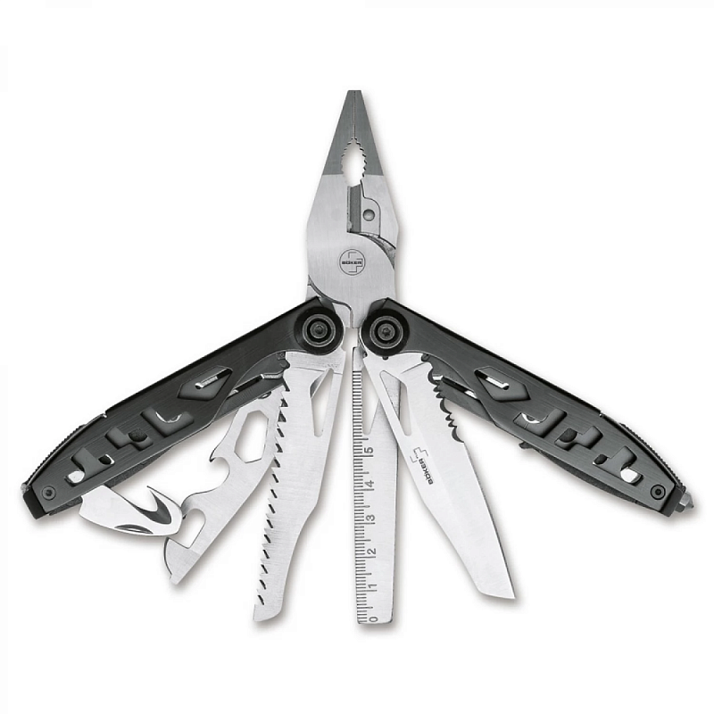 фото Bk09bo810 specialist ii - мультитул, рукоять сталь, осн.клинок 8см boker