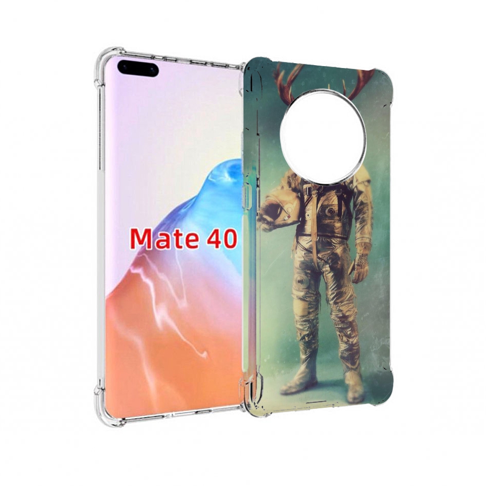

Чехол MyPads Tocco для Huawei Mate 40 лось космонавт, Прозрачный, Tocco