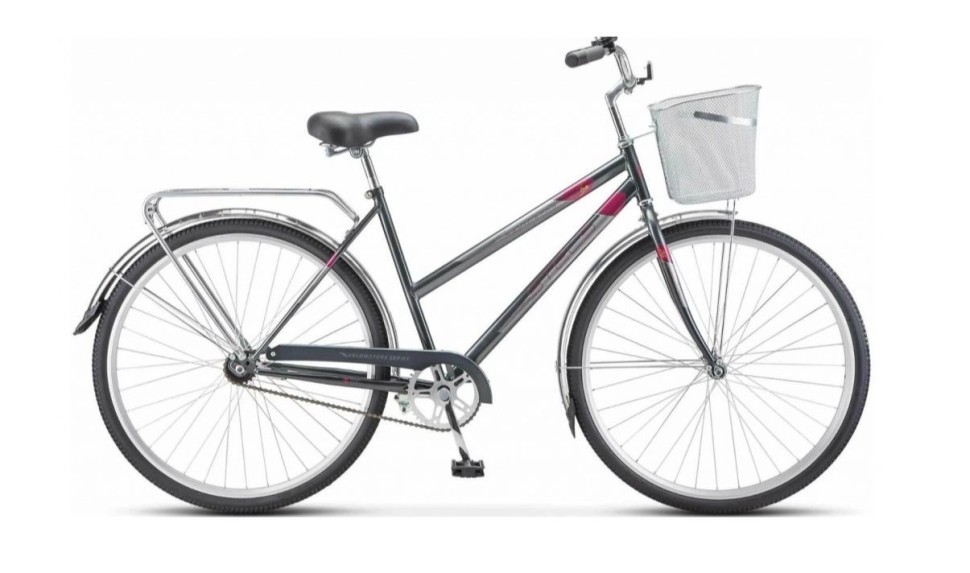 

Велосипед STELS Navigator-300 LADY 28" Z010*LU085342*LU093746 *20" Серый +корзина