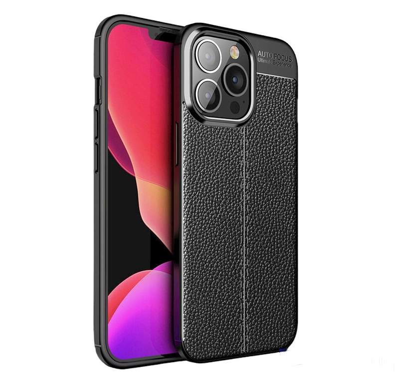 

Чехол-бампер MyPads Pelle Morbida для iPhone 14 Pro MAX черный