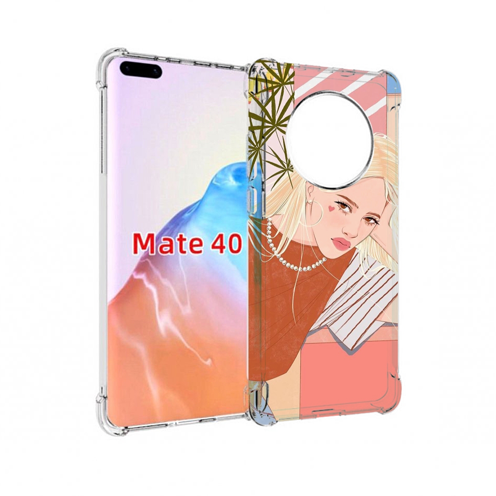 

Чехол MyPads Tocco для Huawei Mate 40 летняя-девочка женский, Прозрачный, Tocco