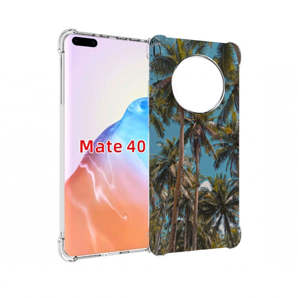 

Чехол MyPads Tocco для Huawei Mate 40 летние пальмы, Прозрачный, Tocco