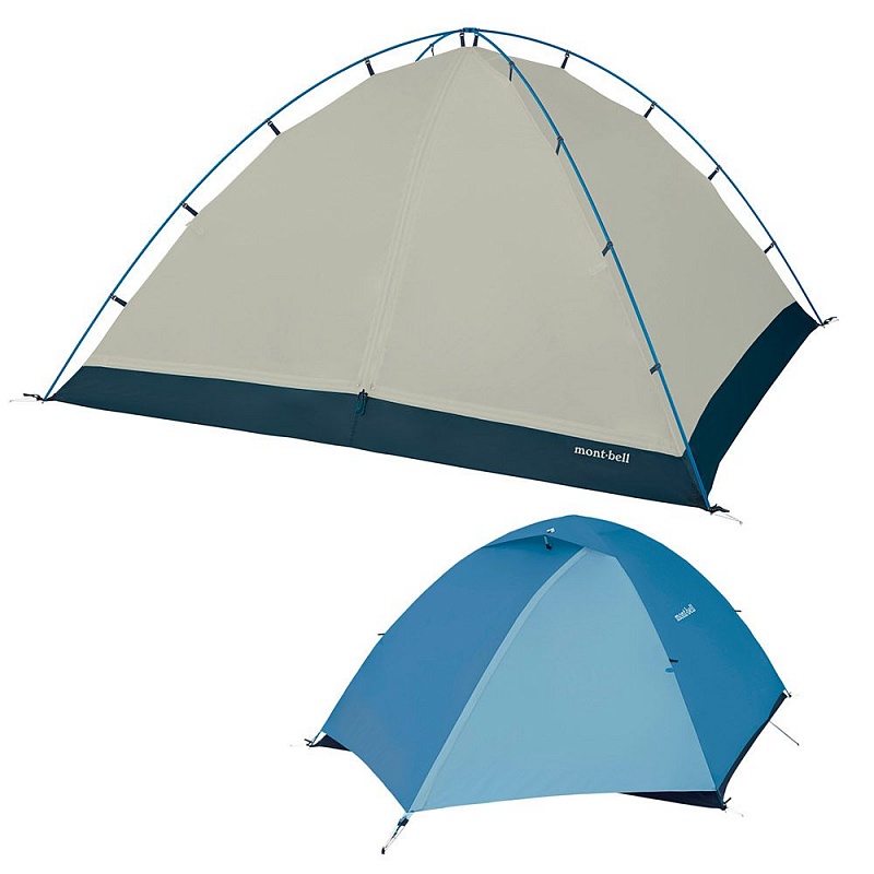 Палатка Montbell Chronos Dome, кемпинговая, 4 места, голубой