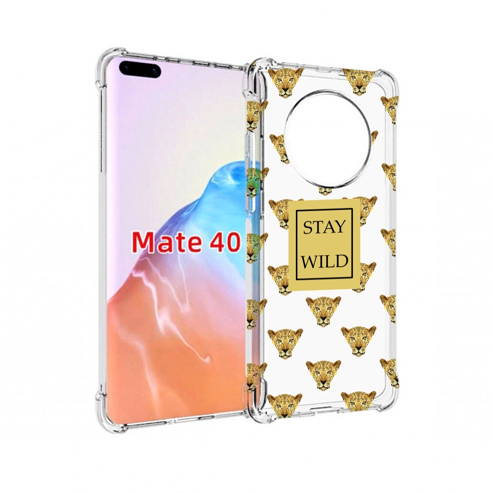 

Чехол MyPads Tocco для Huawei Mate 40 леопард-вайлд, Прозрачный, Tocco