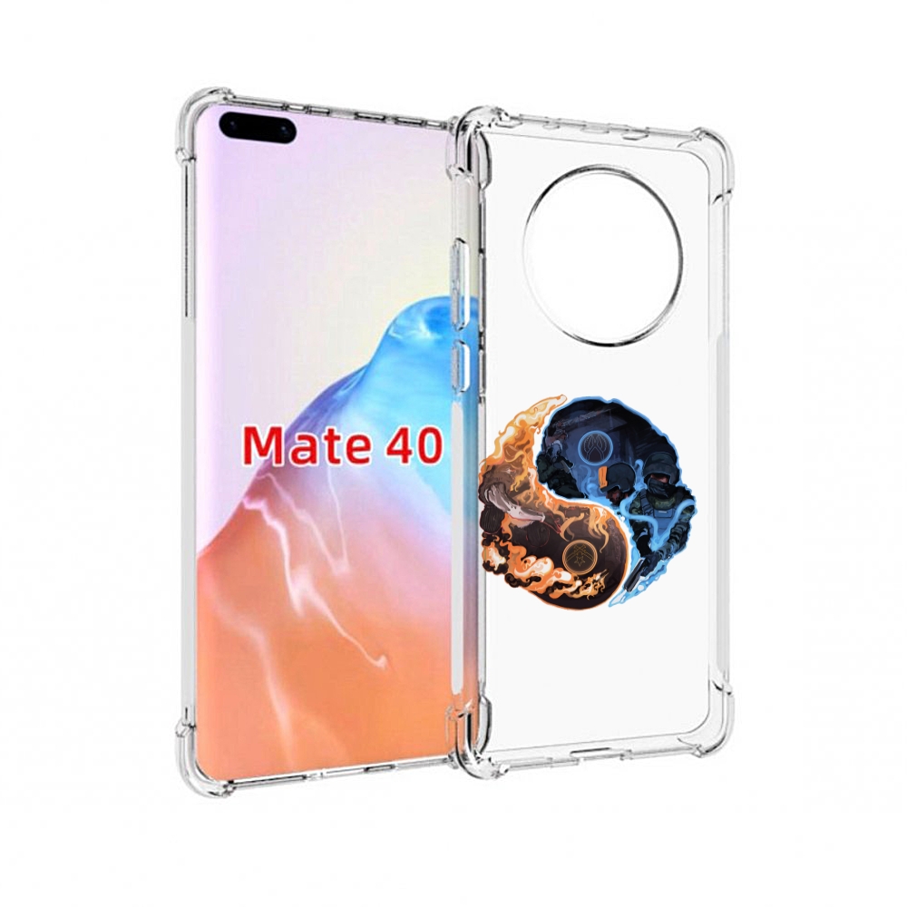 

Чехол MyPads Tocco для Huawei Mate 40 кс-го-инь-янь, Прозрачный, Tocco