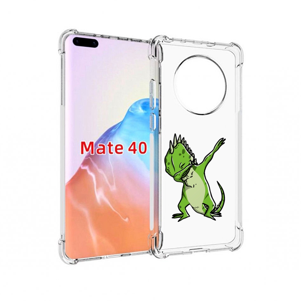 

Чехол MyPads Tocco для Huawei Mate 40 крутая-ящерица, Прозрачный, Tocco