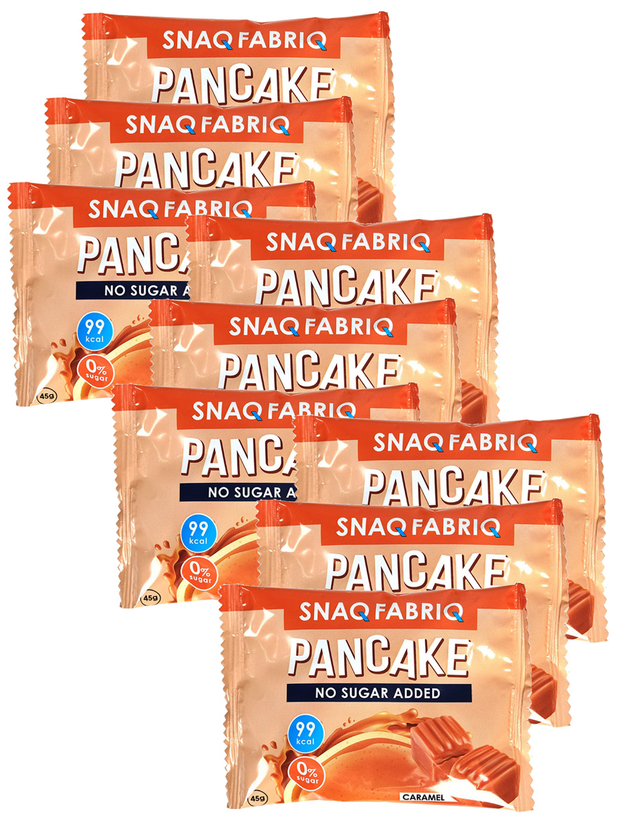 фото Протеиновый батончик snaq fabriq pancake (мягкая карамель) 9x45г