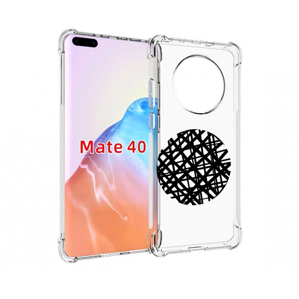 

Чехол MyPads Tocco для Huawei Mate 40 круглая-абстракция, Прозрачный, Tocco