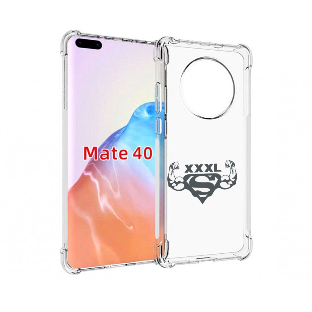 

Чехол MyPads Tocco для Huawei Mate 40 бодибилдинг супермен, Прозрачный, Tocco
