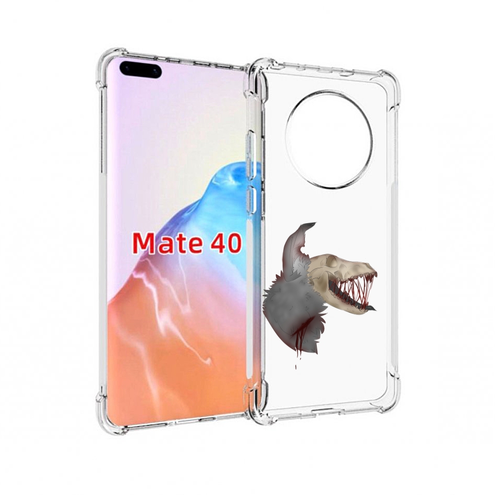 

Чехол MyPads Tocco для Huawei Mate 40 кровавый-череп, Прозрачный, Tocco