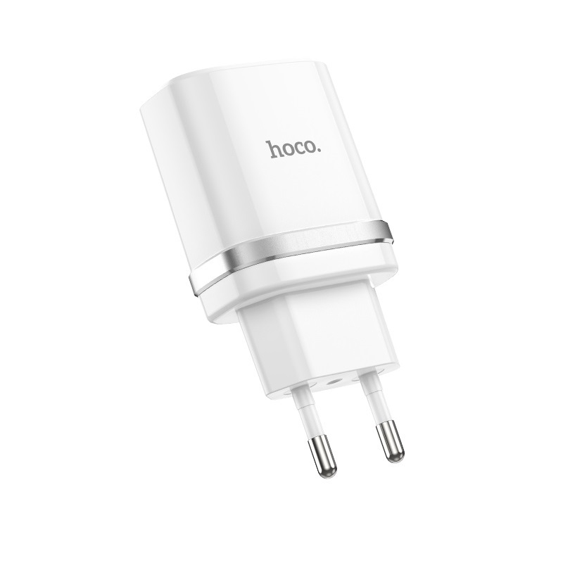 фото Сетевое зарядное устройство hoco c12q qc3.0, 1xusb, 3 a, white