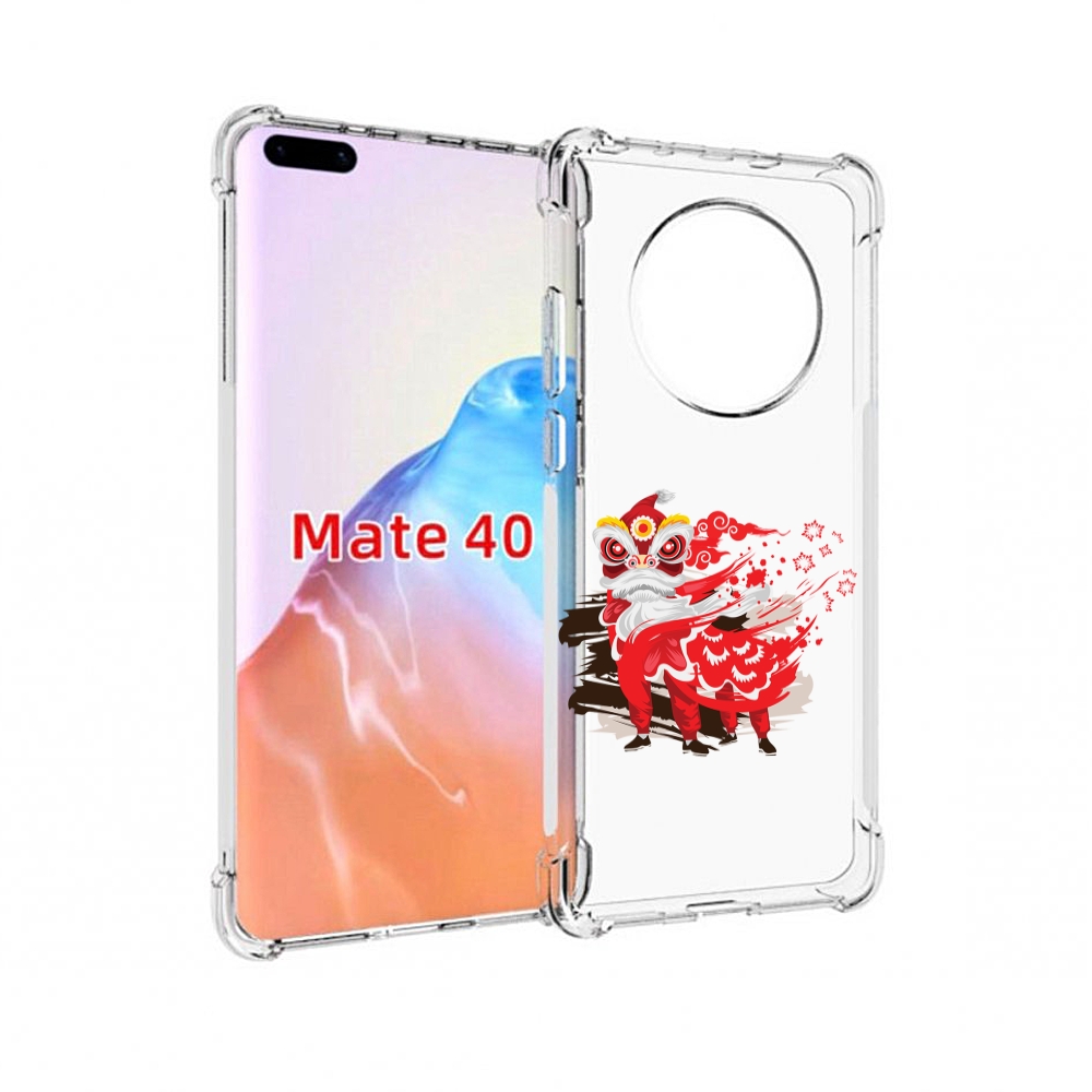 

Чехол MyPads Tocco для Huawei Mate 40 красный-карнавал, Прозрачный, Tocco