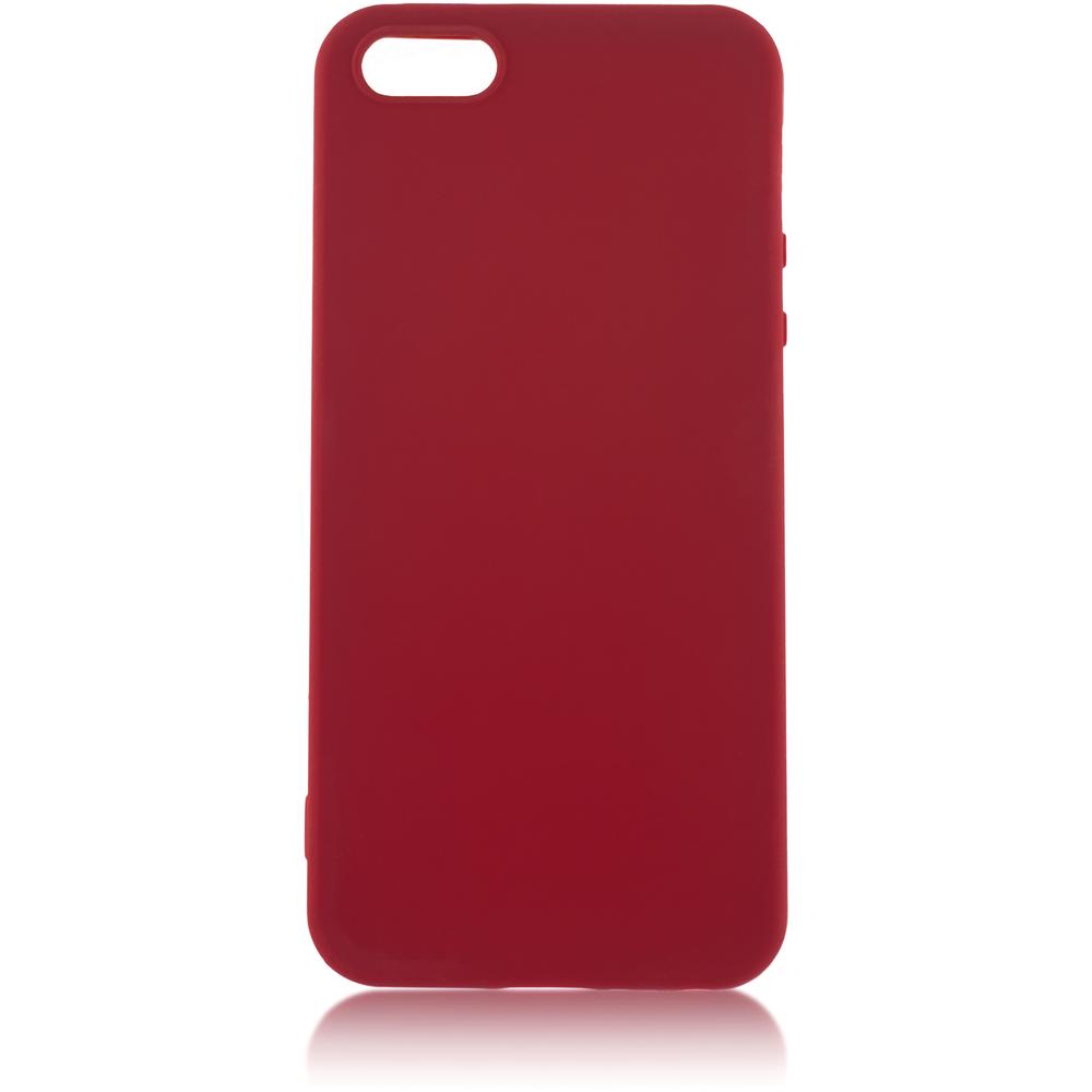 фото Чехол для apple iphone 5\5s\se brosco colourful темно-красный