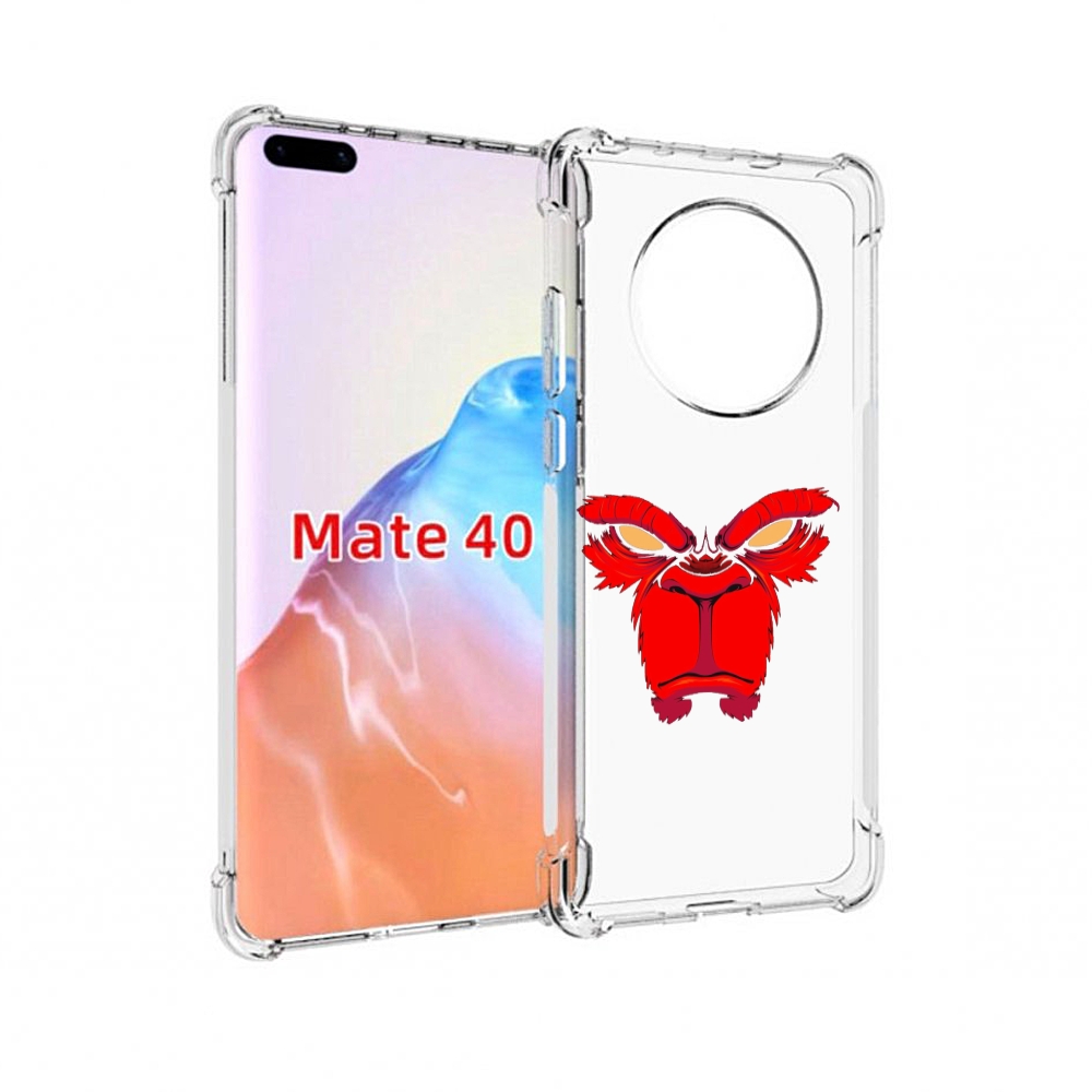 

Чехол MyPads Tocco для Huawei Mate 40 красная обезьяна в темноте, Прозрачный, Tocco