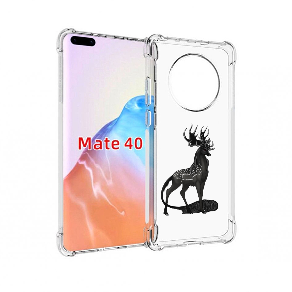 

Чехол MyPads Tocco для Huawei Mate 40 красивый-черный-олень, Прозрачный, Tocco