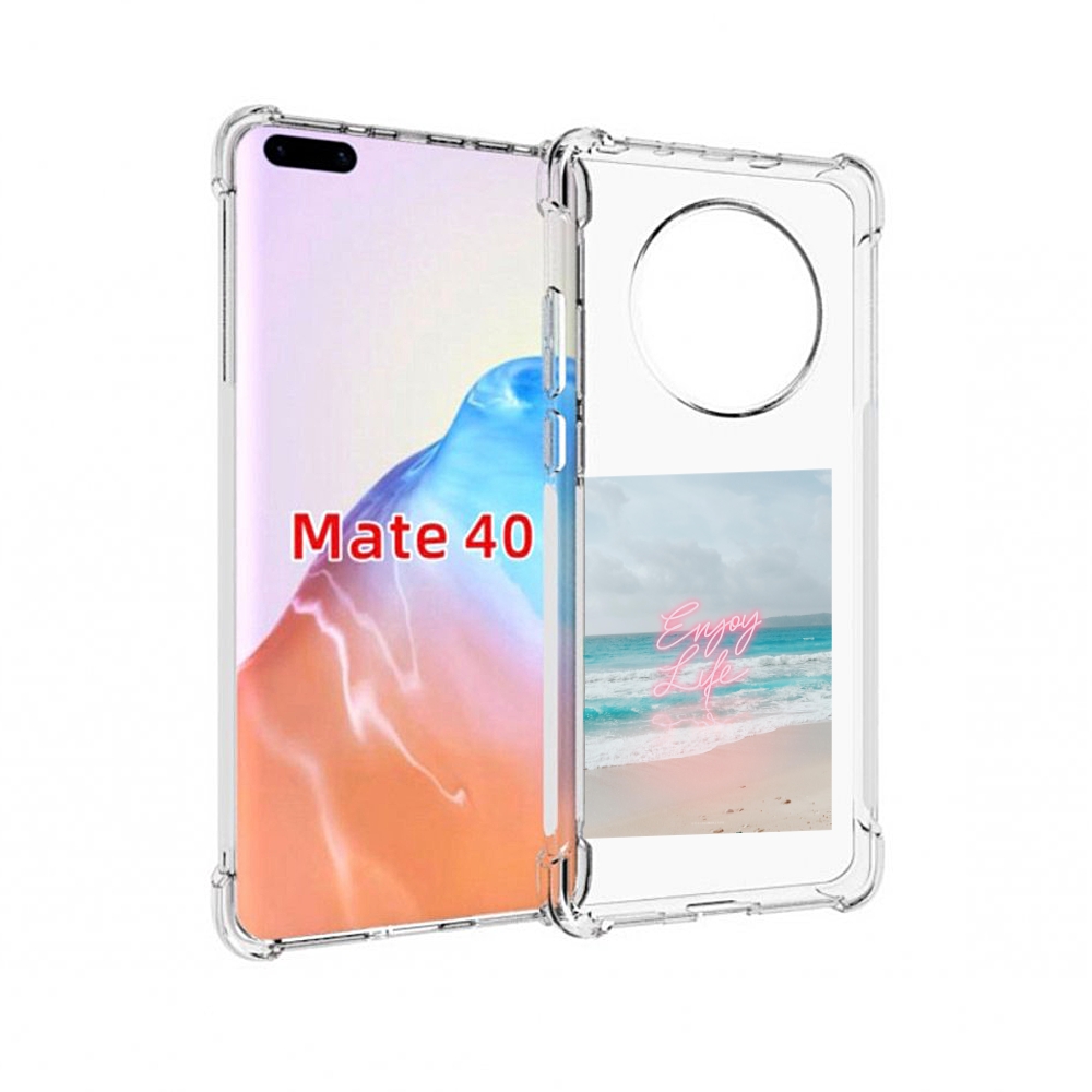 

Чехол MyPads Tocco для Huawei Mate 40 красивый пляж, Прозрачный, Tocco