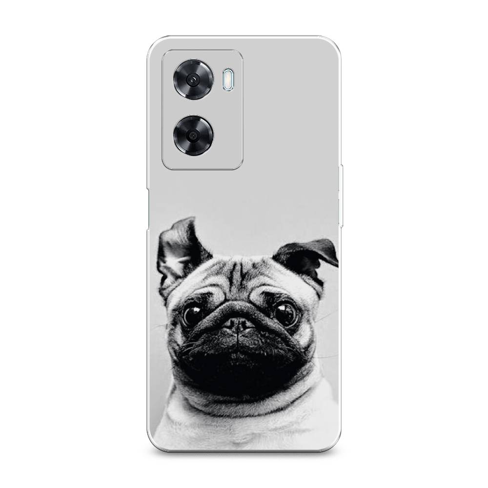 

Чехол Awog на Oppo A77 4G / Оппо А77 4G "Ушастый мопс", Серый, 2511550-1