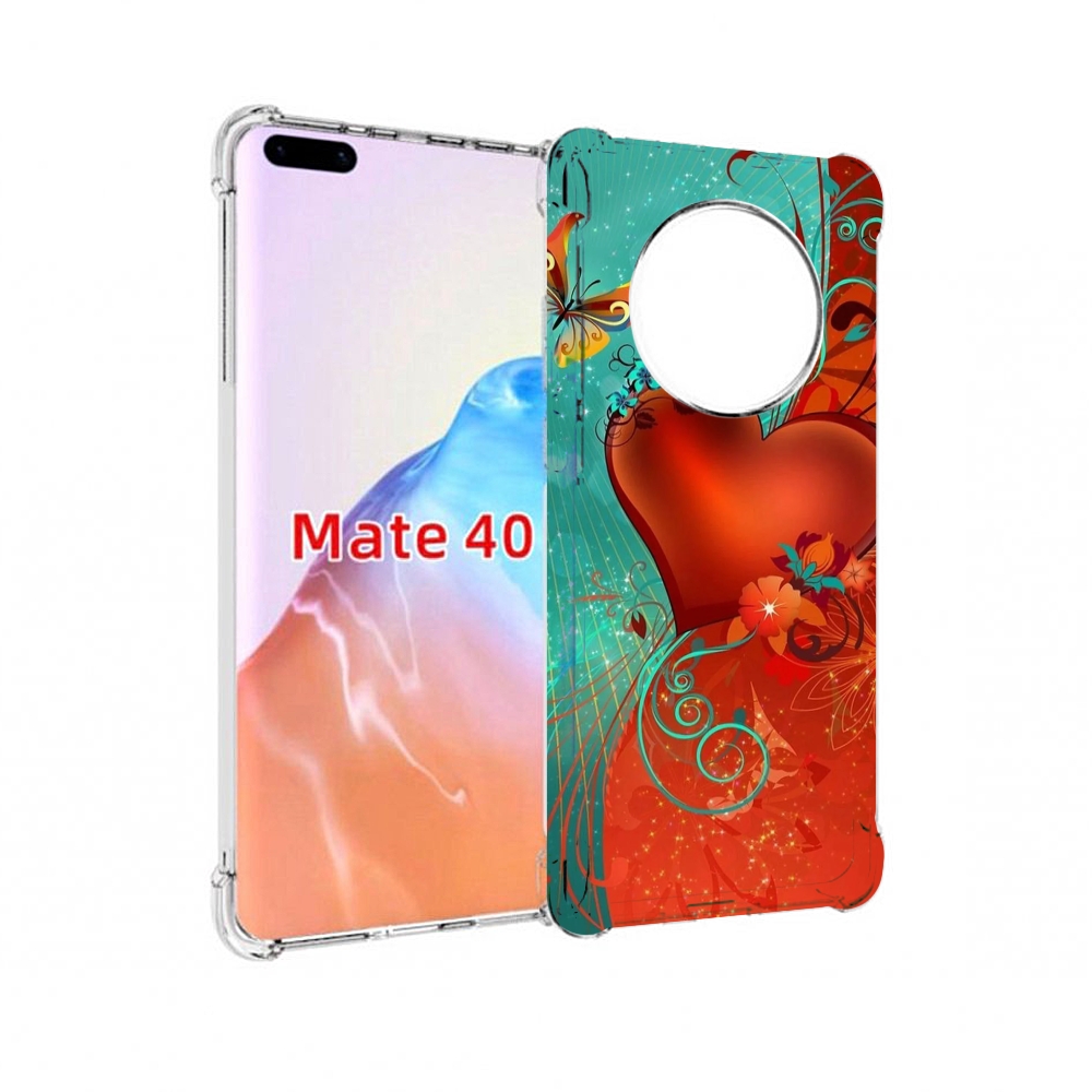 

Чехол MyPads Tocco для Huawei Mate 40 красивые-яркие-сердечки, Прозрачный, Tocco