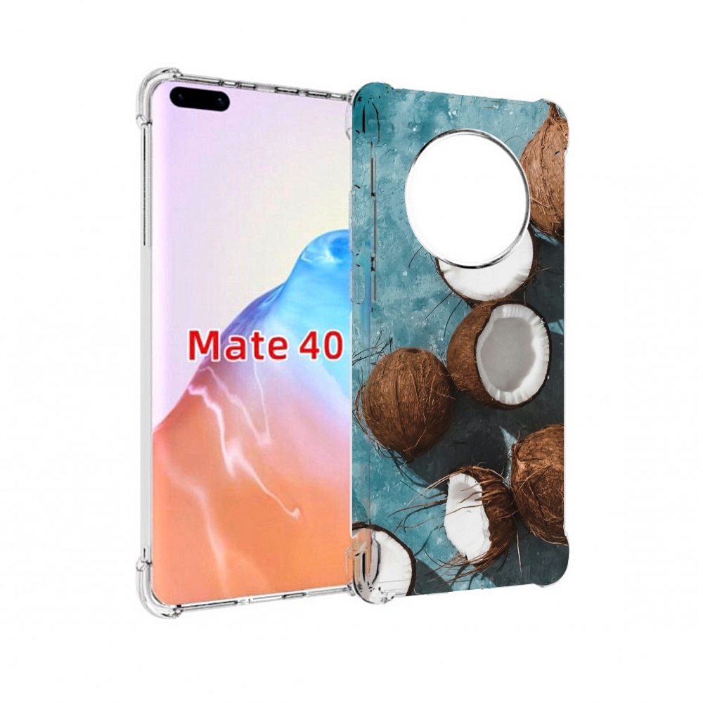 

Чехол MyPads Tocco для Huawei Mate 40 красивые-кокосы, Прозрачный, Tocco