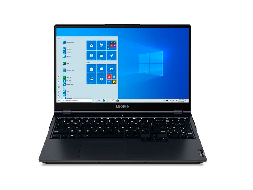 фото Игровой ноутбук lenovo legion 5 15ach6h dark blue (82ju000xru)