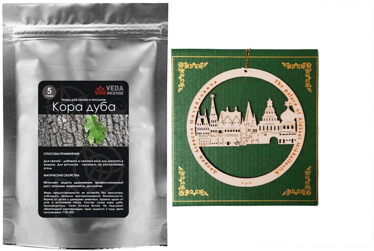

Дуб (кора) 5гр. для свечей и ритуалов + сувенирное украшение ELG