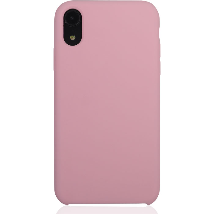 фото Чехол для apple iphone xr brosco softrubber, накладка, розовый