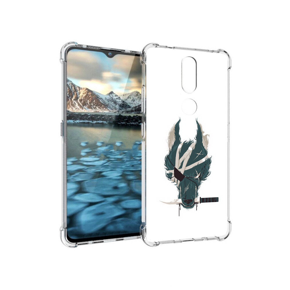 

Чехол MyPads Tocco для Nokia 2.4 волк-разбойник (PT227049.107.271), Прозрачный, Tocco
