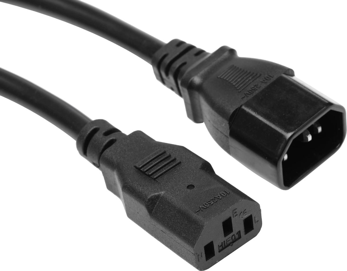 

Шнур питания ITK PC-C13C14-2M C13-С14 проводник.3x1.5мм2 2м 230В 10А упак.1шт черный, Шнур питания ITK (PC-C13C14-2M) C13-С14 проводник.:3x1.5мм2 2м 230В 10А (упак.:1шт) черный