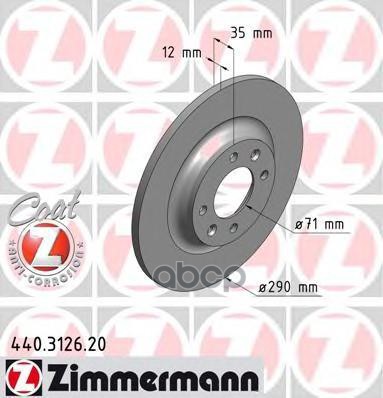 

Диск Тормозной Zimmermann арт. 440312620