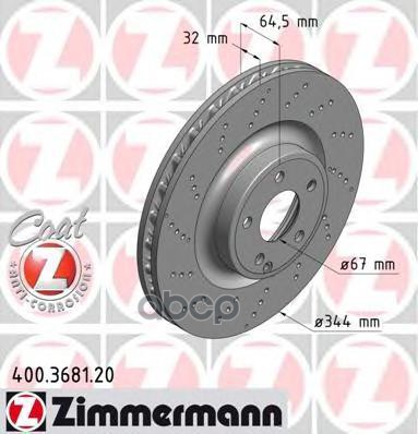 

Диск Тормозной Zimmermann арт. 400368120